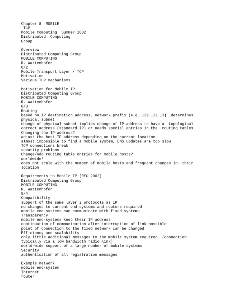 Module 3 - 3.3-Mobile TCP | PDF | Transmission Control Protocol ...