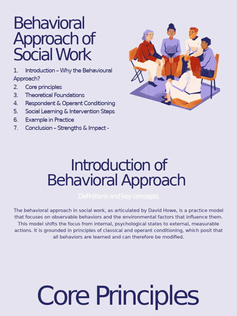 Behavioral Approach in Social Work | PDF | Classical Conditioning ...