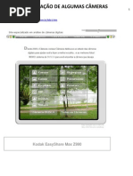 AVALIAÇÃO DE ALGUMAS CÂMERAS digitais