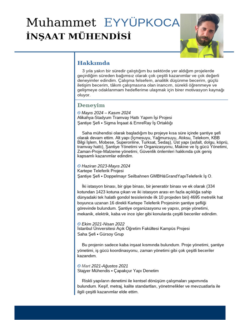 Muhammet EYYÜPKOCA CV | PDF