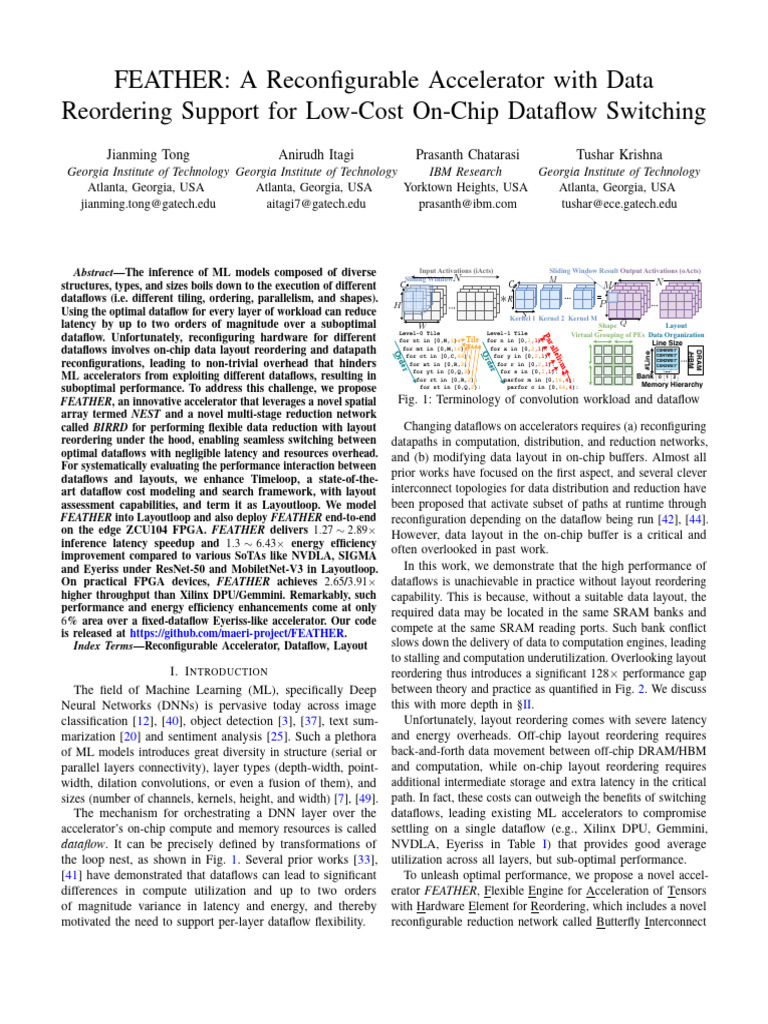 Feather | PDF | Field Programmable Gate Array | Deep Learning