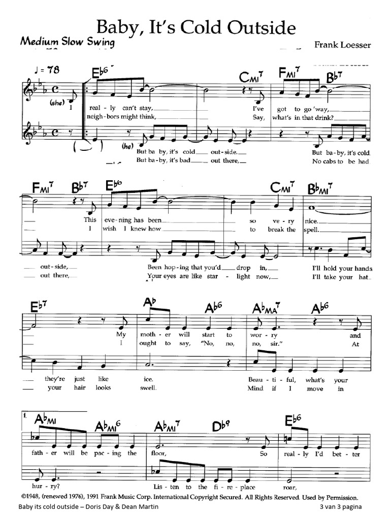Doris Day-Baby Its Cold Outside-SheetMusicDrive | PDF