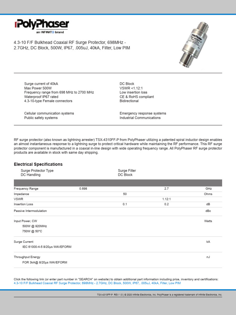TSX-4310FF-P Datasheets US | PDF | Electronics | Electrical Engineering