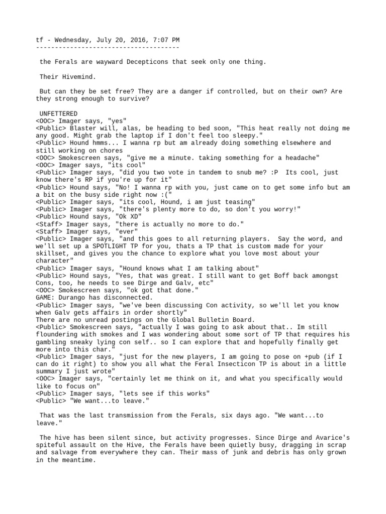 720 Unfettered | PDF | Transformers (Franchise)