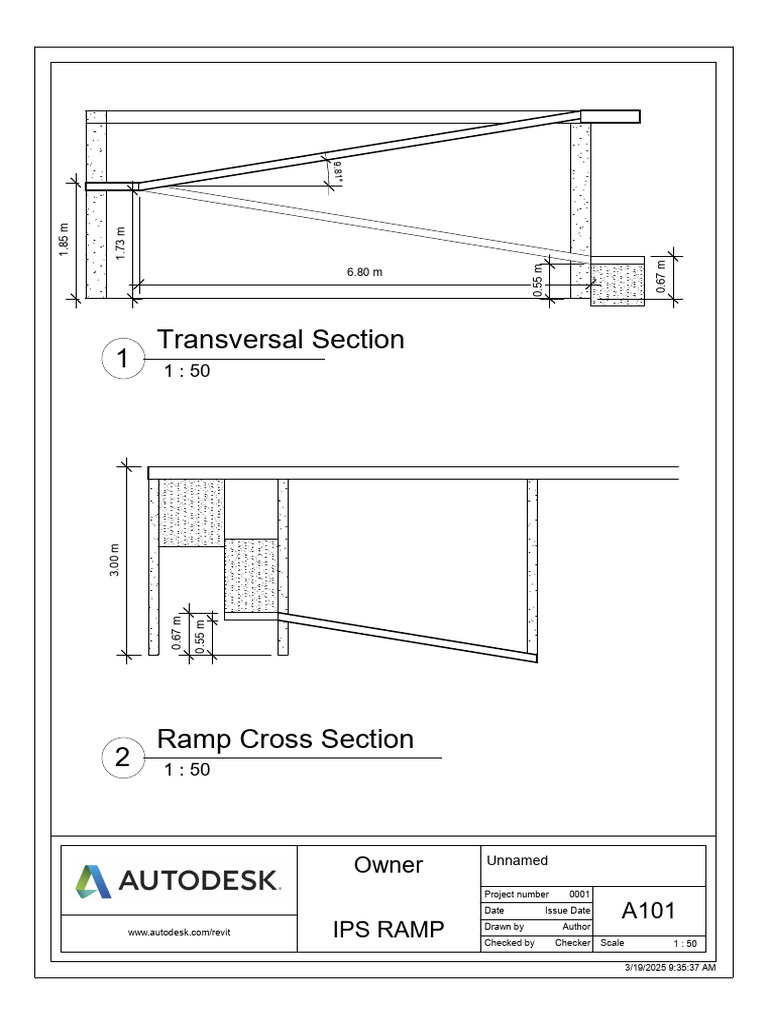 Ramp Cross Section and Details | PDF