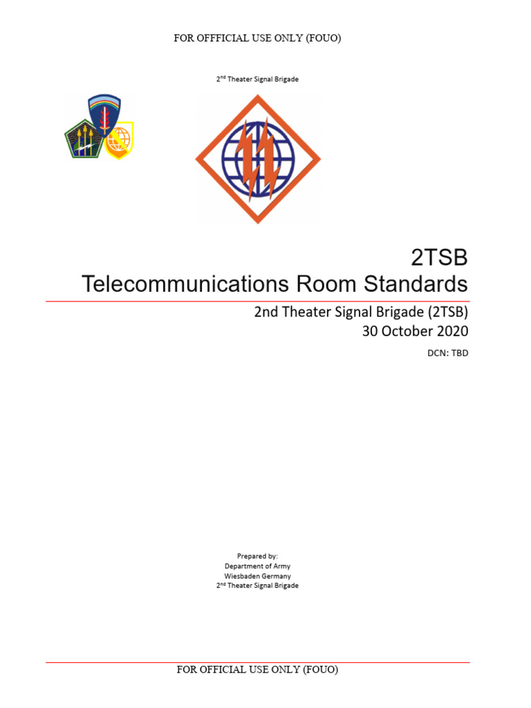 2TSB Telecommunications Room Standards | PDF | Comma