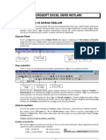 Microsoft Excel Ders Notlari