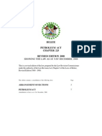 Belize Petroleum Act Chapter 225