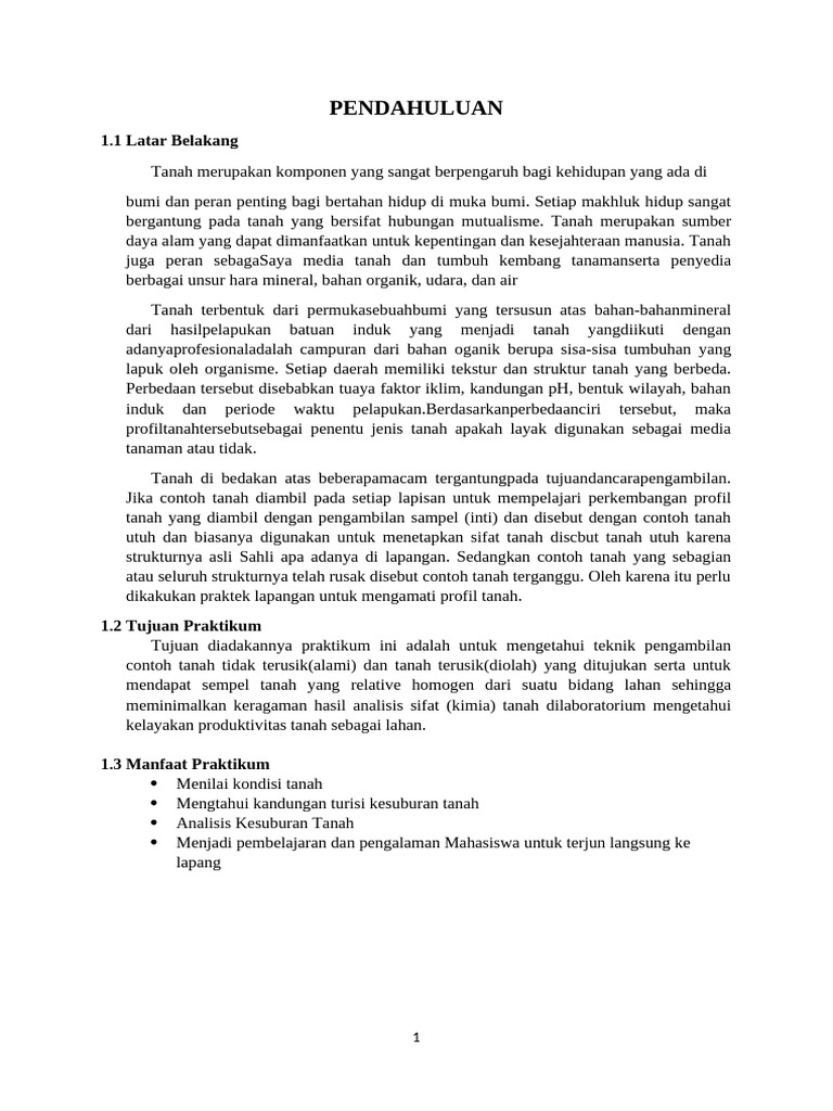 Teknik Pengambilan Sampel Tanah Efektif | PDF