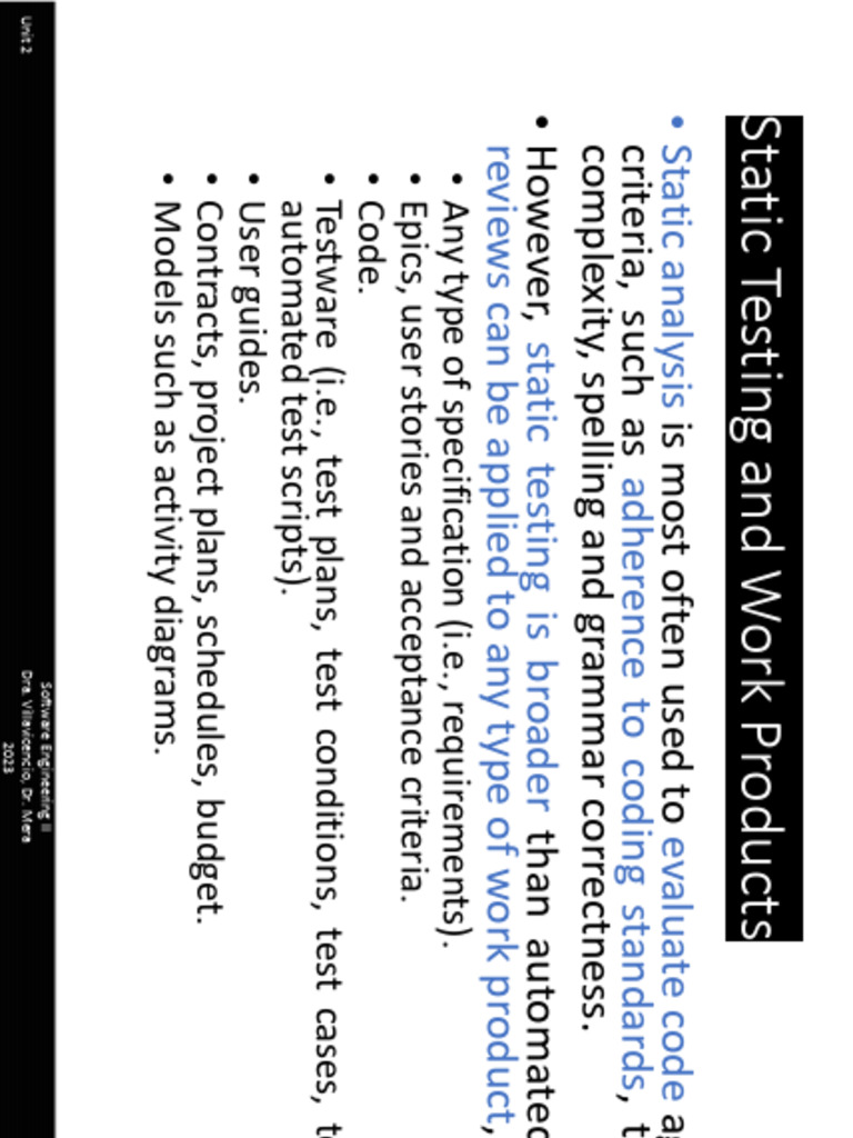 04abStaticTesting Parte1 - Rotated 8 44 | PDF | Software | Programming
