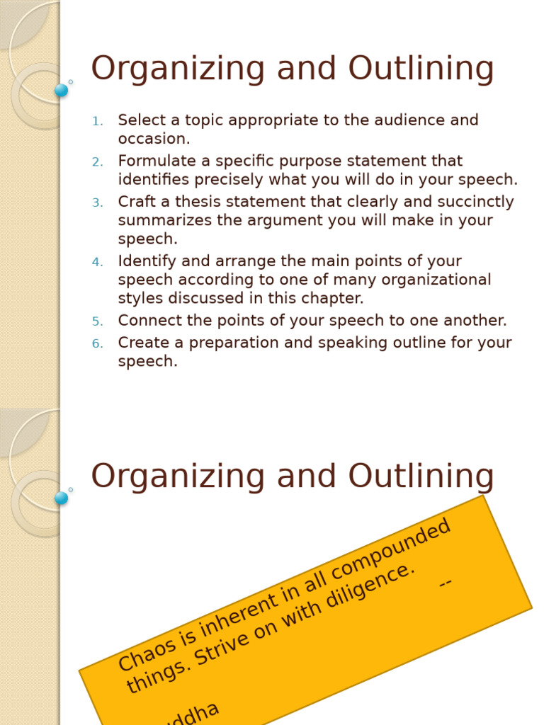 Effective Speech Organization Tips | PDF | Public Speaking | Human ...