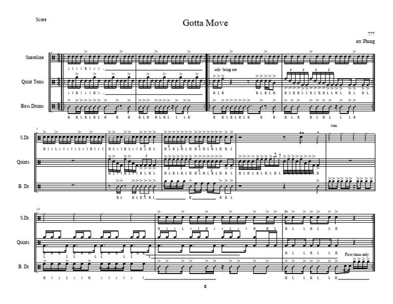 Gotta Move | PDF