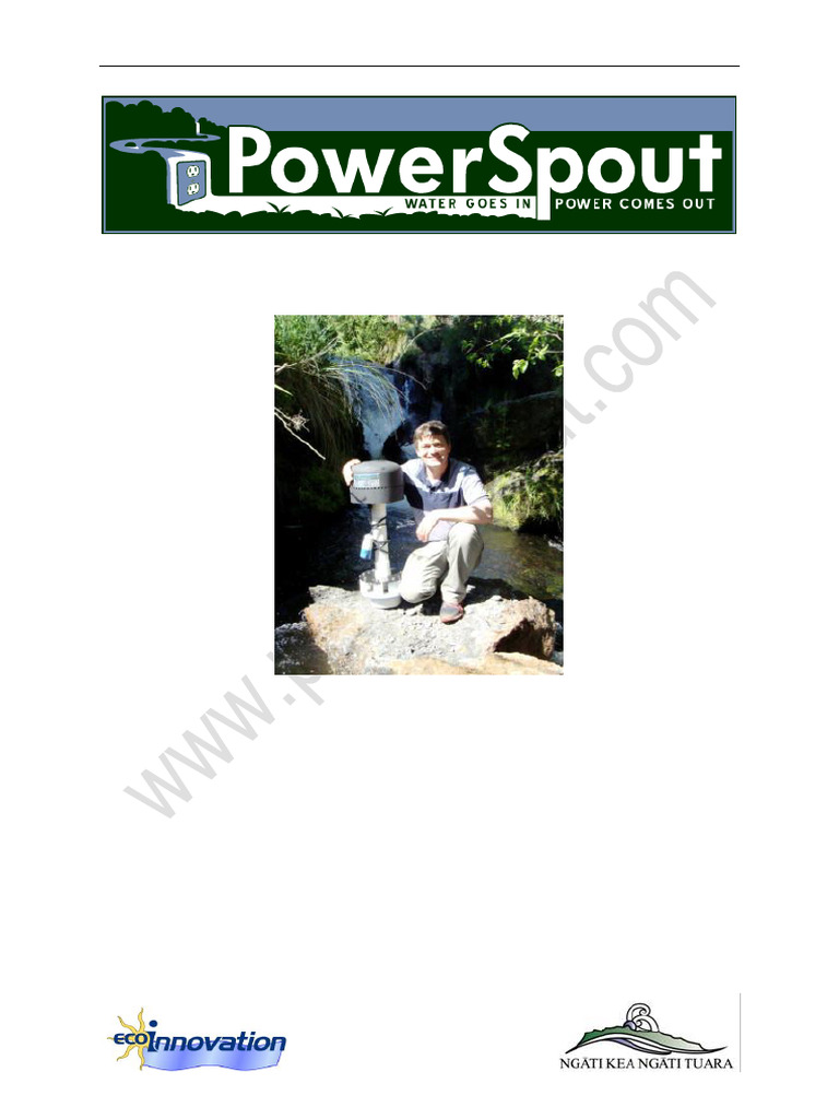 PowerSpout LH Case Study at Kearoa Marae | PDF | River