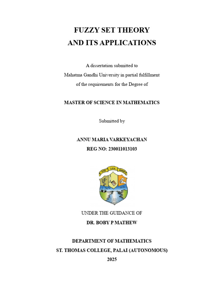 Fuzzy Set Theory and Applications | PDF | Fuzzy Logic | Set (Mathematics)