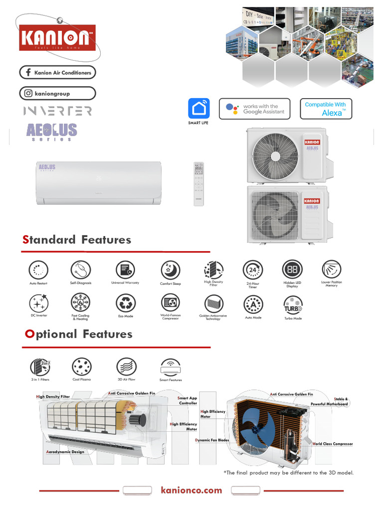 Aeolus Series R410A 50HZ DC Inverter Cooling Only Wall Split Type Air ...