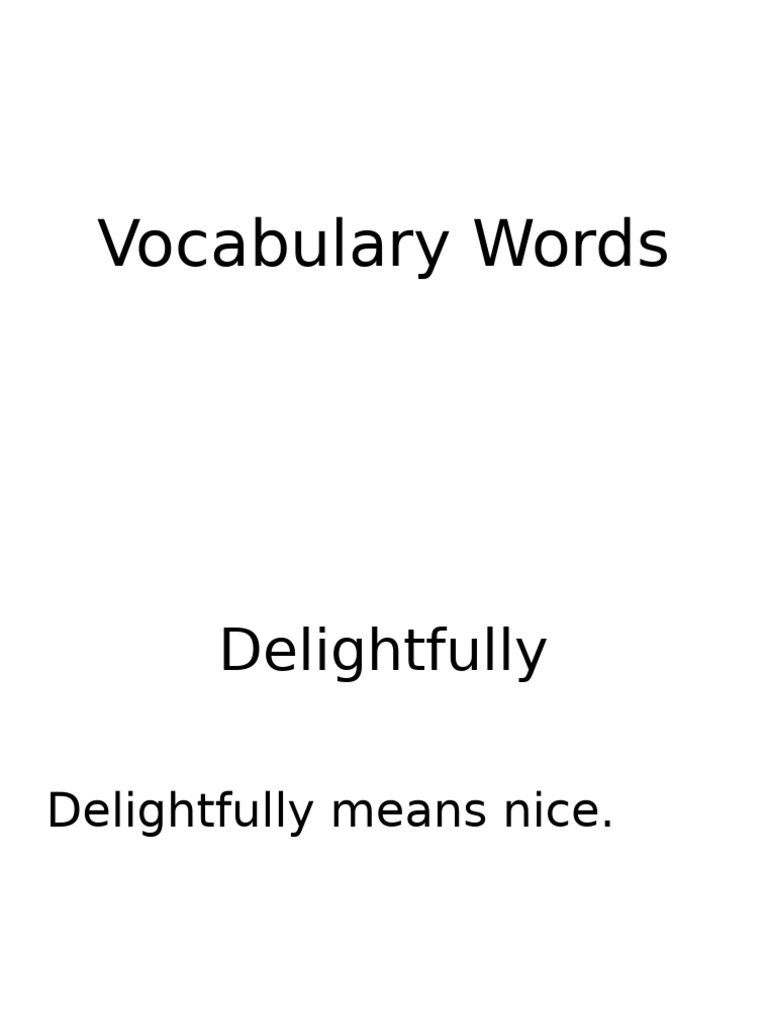 Vocabulary Words Crows | PDF