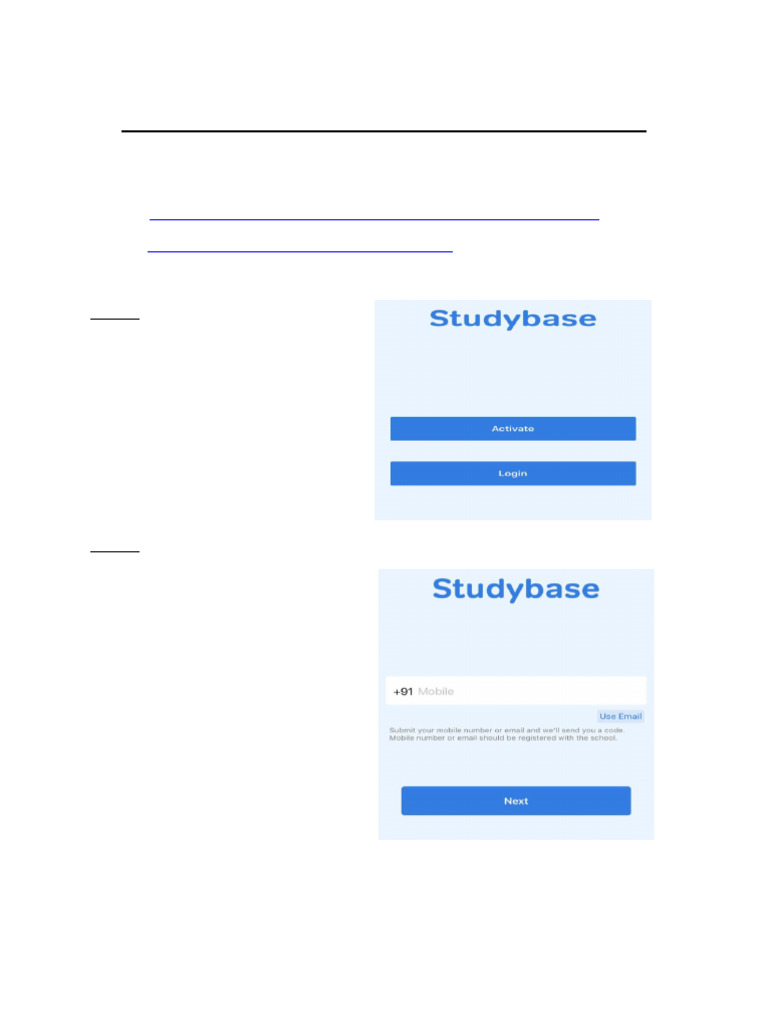 StudyBase ERP Login Guide | PDF