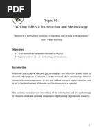 Understanding IMRaD Structure | PDF