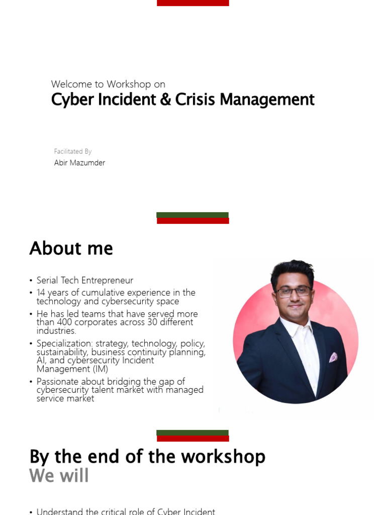 Cyber Incident Management Workshop Guide | PDF | Computer Security ...