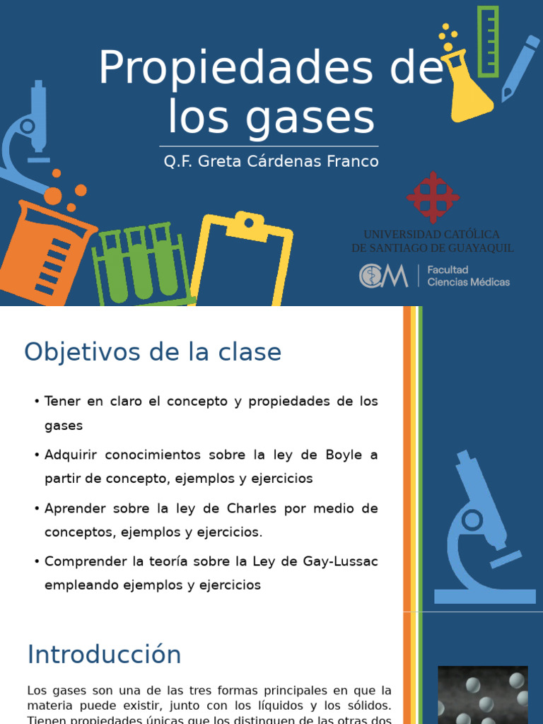 Propiedades y Leyes de los Gases | PDF | Gases | Temperatura