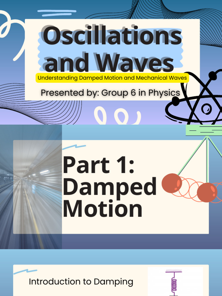 Oscillations&Waves G6 Q2Physics 12rizal | PDF | Damping | Waves