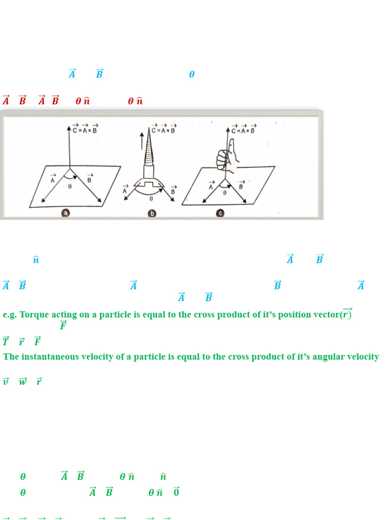 Cross Product and Its Applications | PDF | Euclidean Vector | Euclidean ...