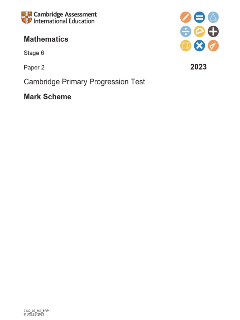 2023 Cambridge Stage 6 Math Mark Scheme | PDF | Numbers | Significant ...