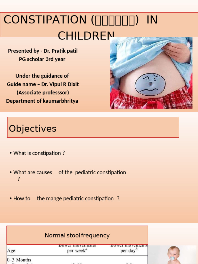 Pediatric Constipation: Causes & Treatment | PDF | Constipation | Rectum