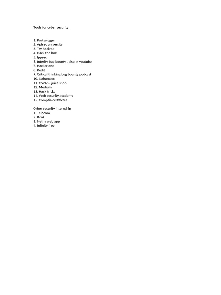 Tools For Cyber Security | PDF