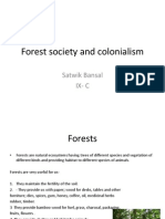 Forest Society and Colonialism