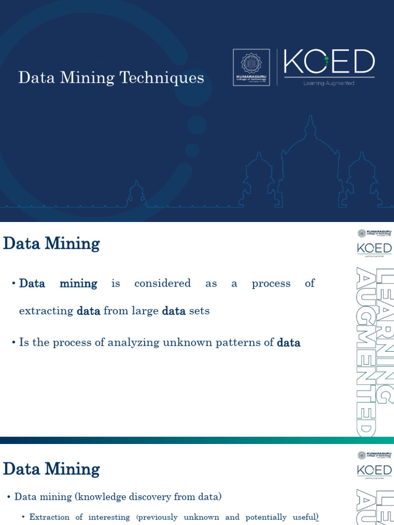 Data Mining Techniques Overview | PDF | Data Mining | Statistics