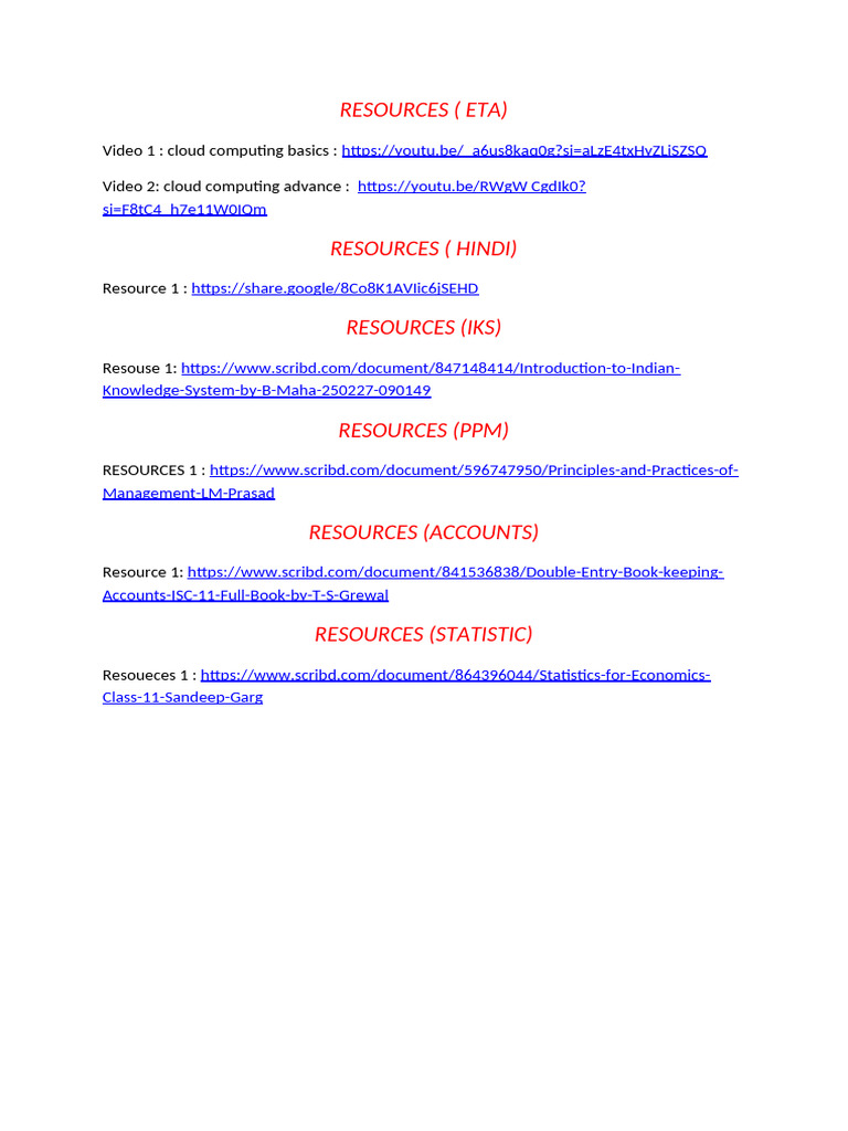 Resources | PDF