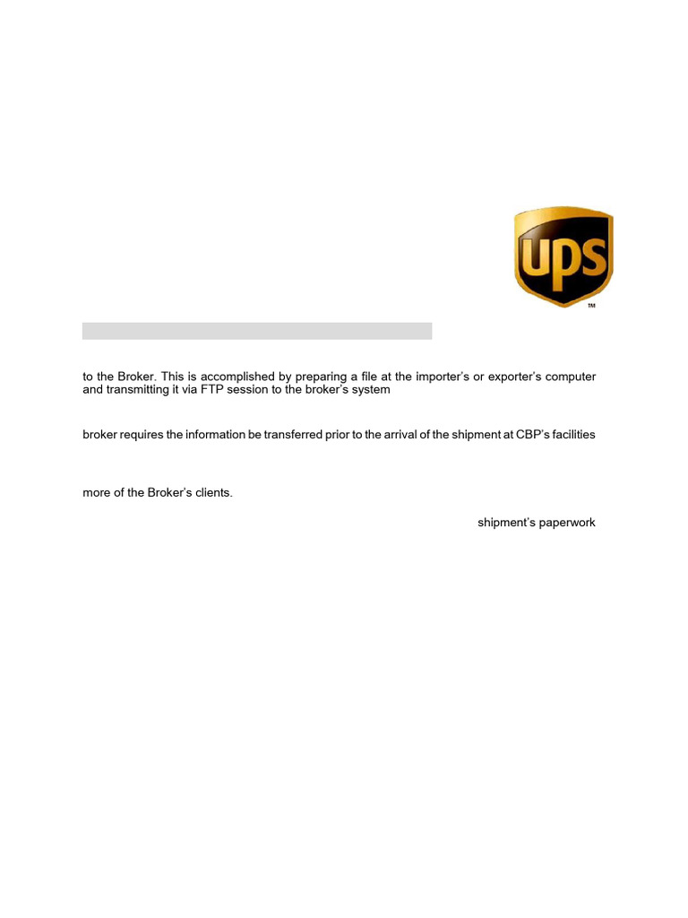 UPS File Transfer Specifications v4.10 | PDF | Identity Document ...