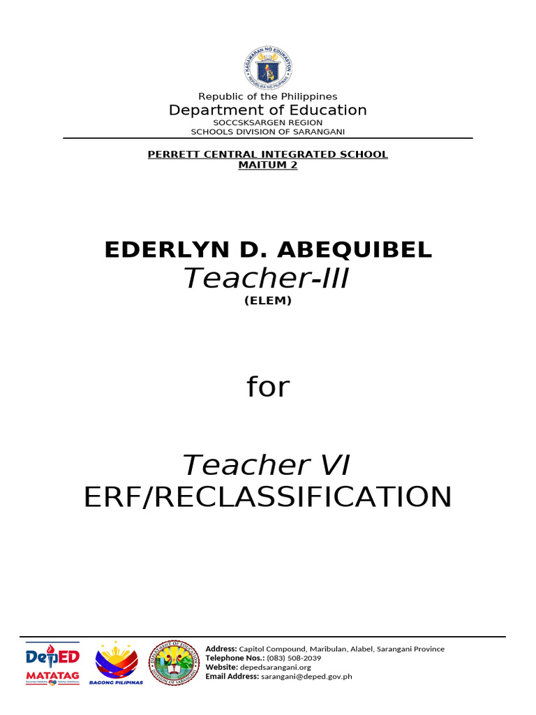 Reclassification Cover Page Template | PDF