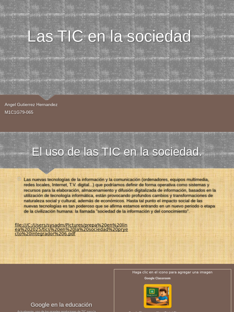 Impacto de las TIC en la sociedad actual | PDF | Tecnología de ...