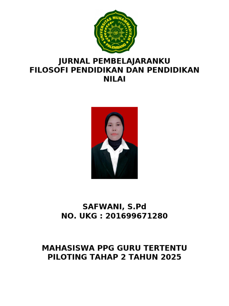 Jurnal Pembelajaran Pendidikan Nilai | PDF
