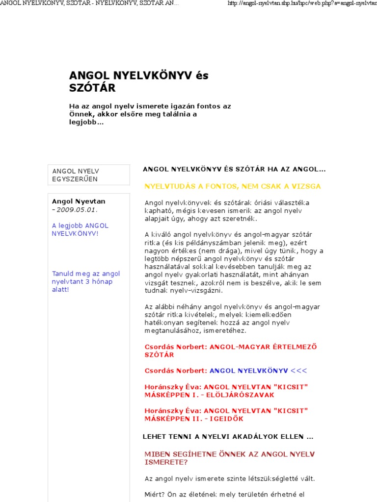 angol nyelvkonyv kezdőknek pdf template