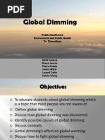 Our "Global Dimming" Presentation 