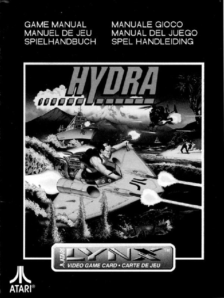 Jeu Rarissime Atari Lynx - Hydra - Édition Complète Avec Boîte Cristal (Crystal Box) - Bon État - Collector