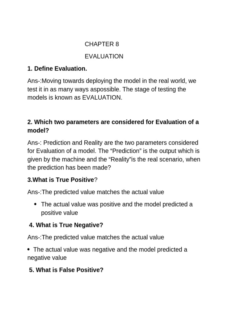 Model Evaluation Metrics Explained | PDF | Applied Mathematics ...