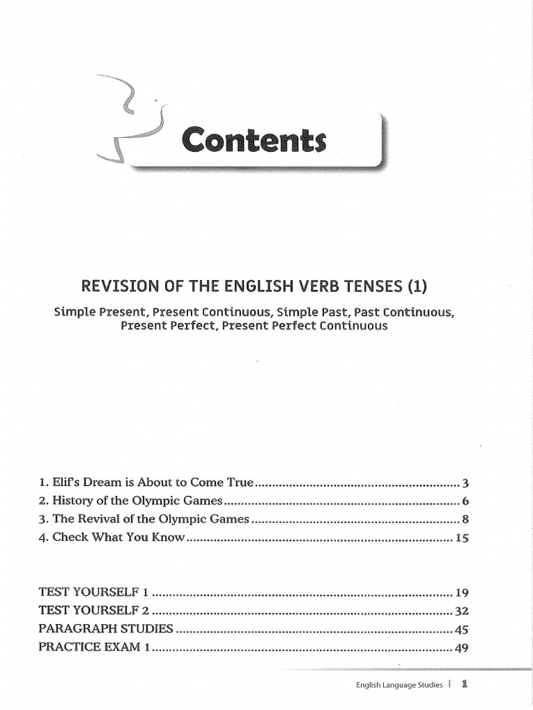 1 Tenseler, Test Yourself | PDF