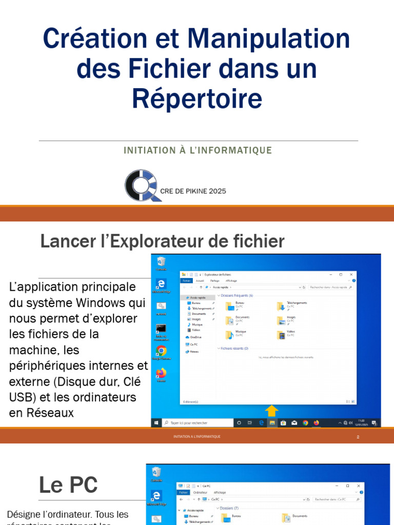 Guide de Gestion des Fichiers Windows | PDF | Fichier informatique ...