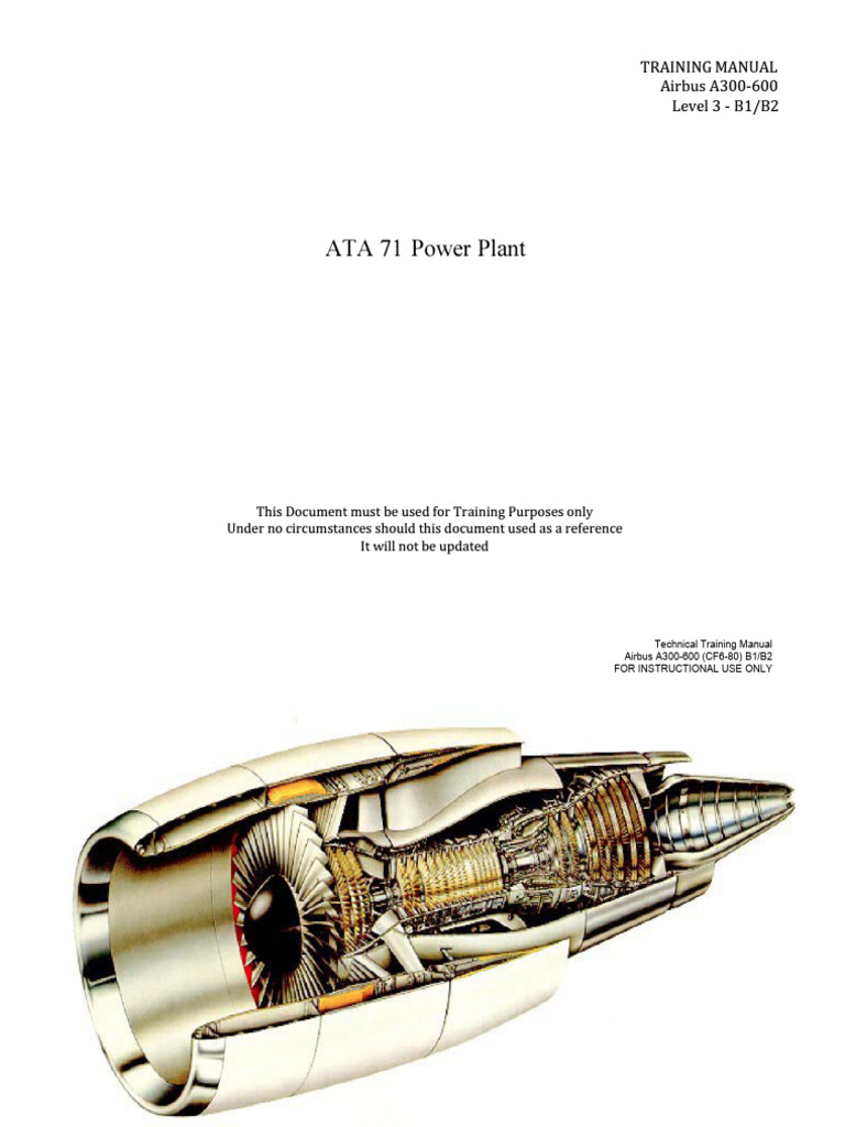 ATA 71 Power Plant Training Manual | PDF | Valve | Turbine