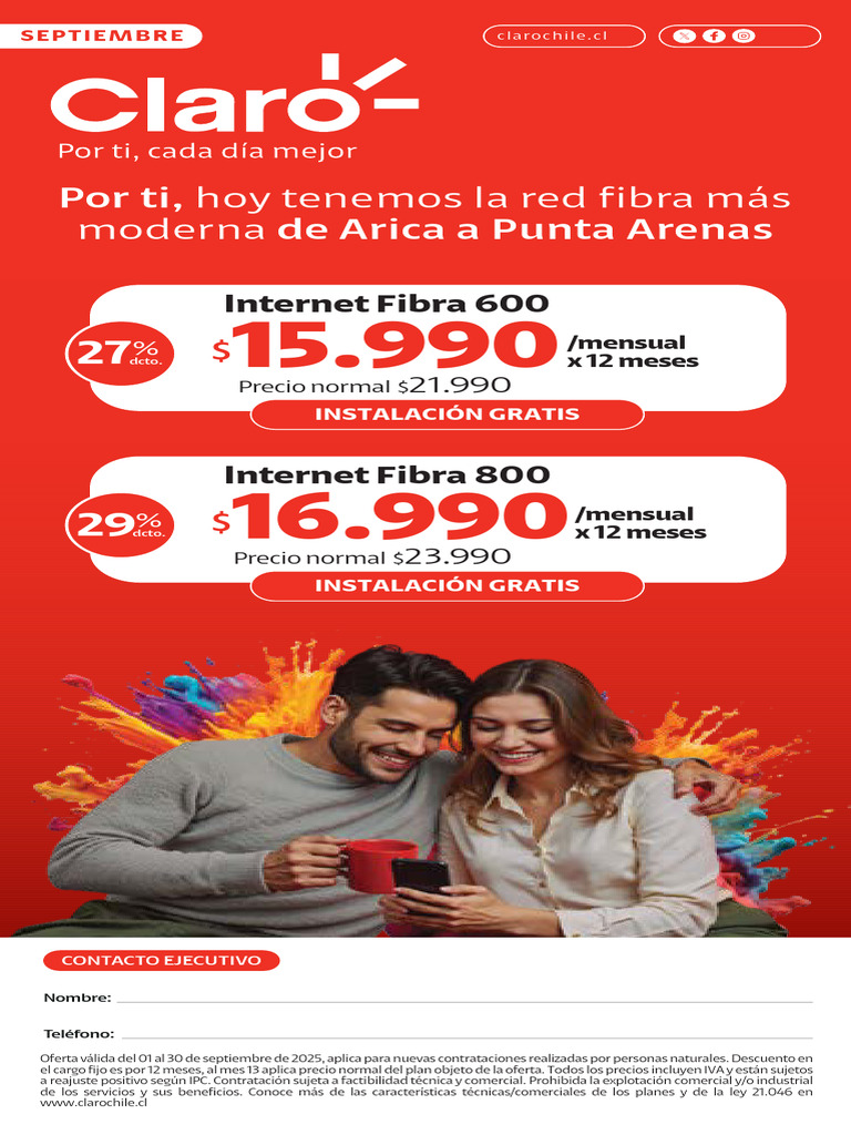 Fibra Claro Septiembre 2 | PDF | Streaming Media