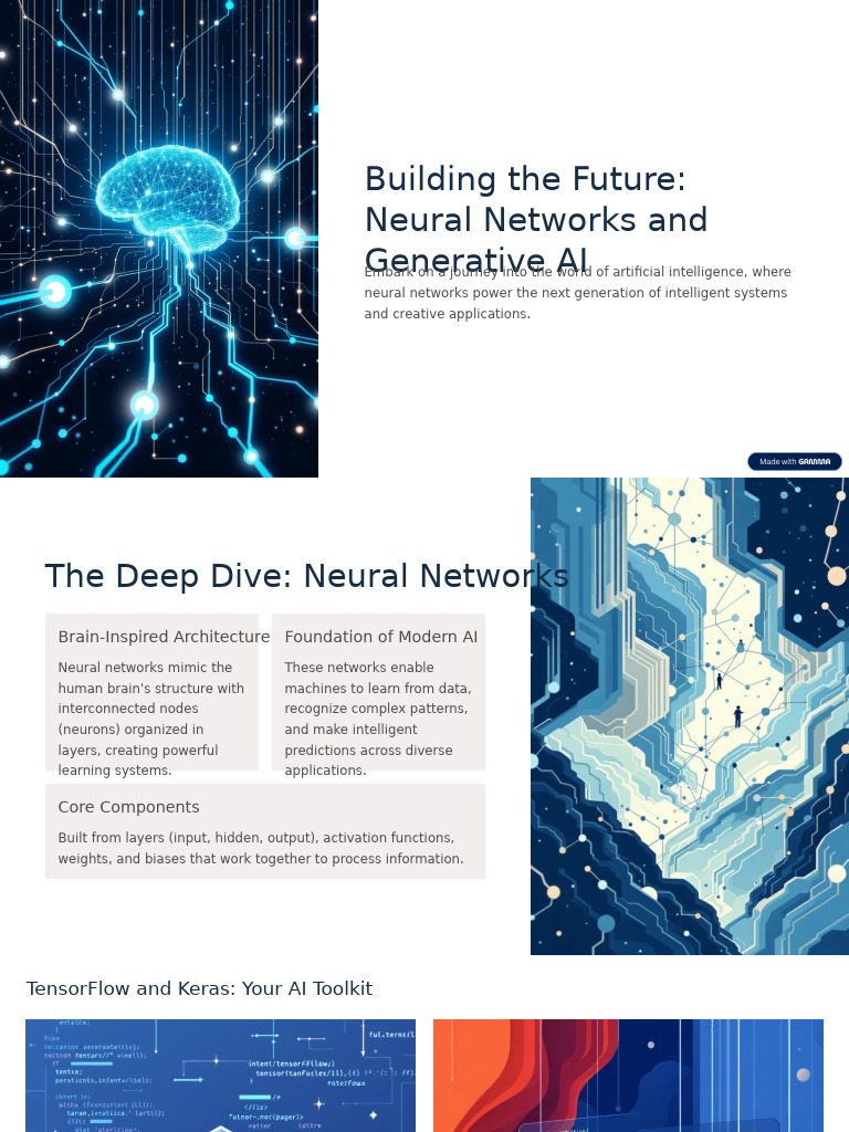 Neural Networks & Generative AI Guide | PDF | Artificial Intelligence ...