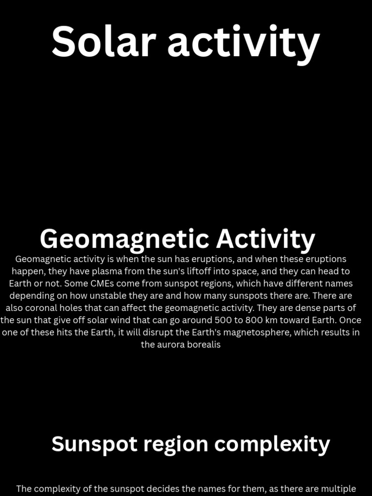 Understanding Solar Activity and Effects | PDF | Aurora | Solar Flare