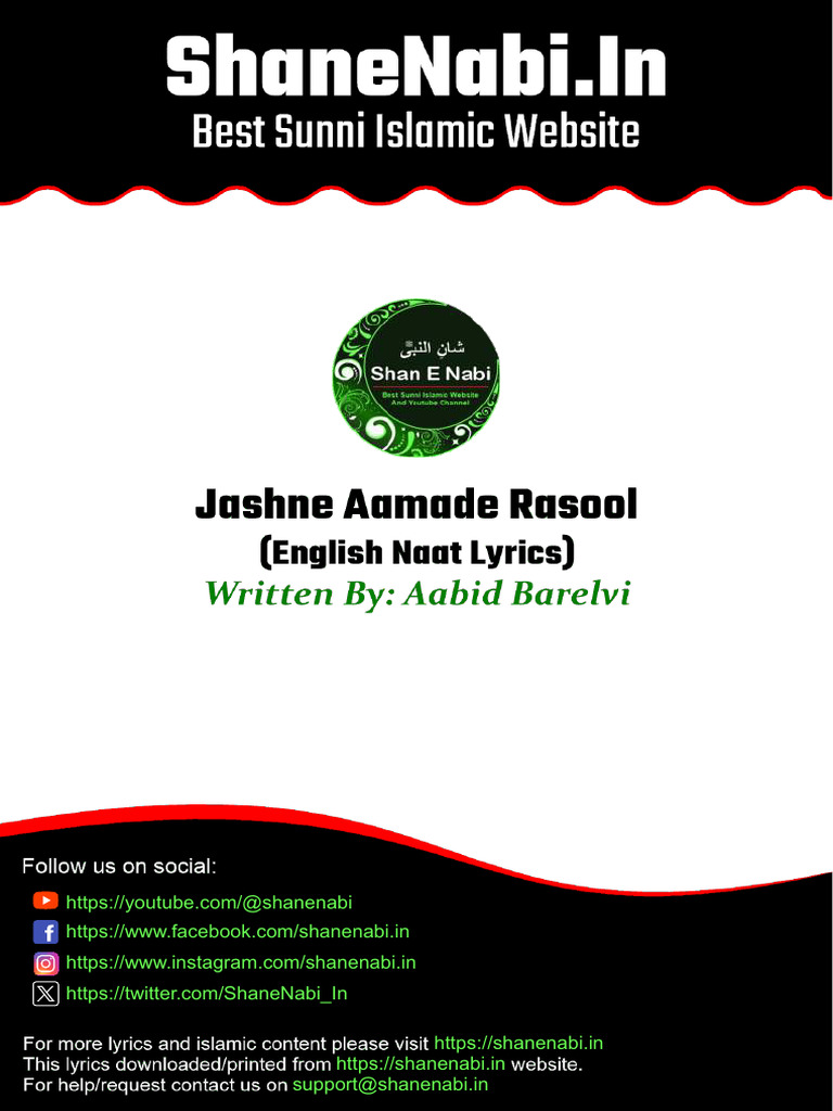 Jashne Aamade Rasool - KZK2672H1931 | PDF