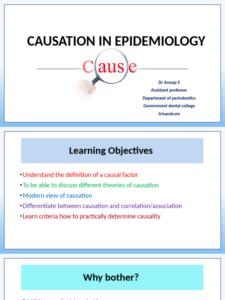 Causation in Epidemiology | PDF | Causality | Infection