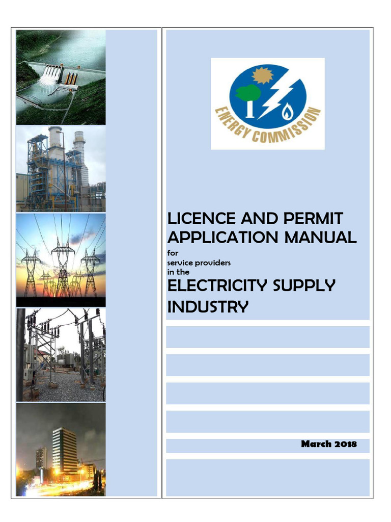 Electricity Supply License Manual | PDF | License | Electrical Grid