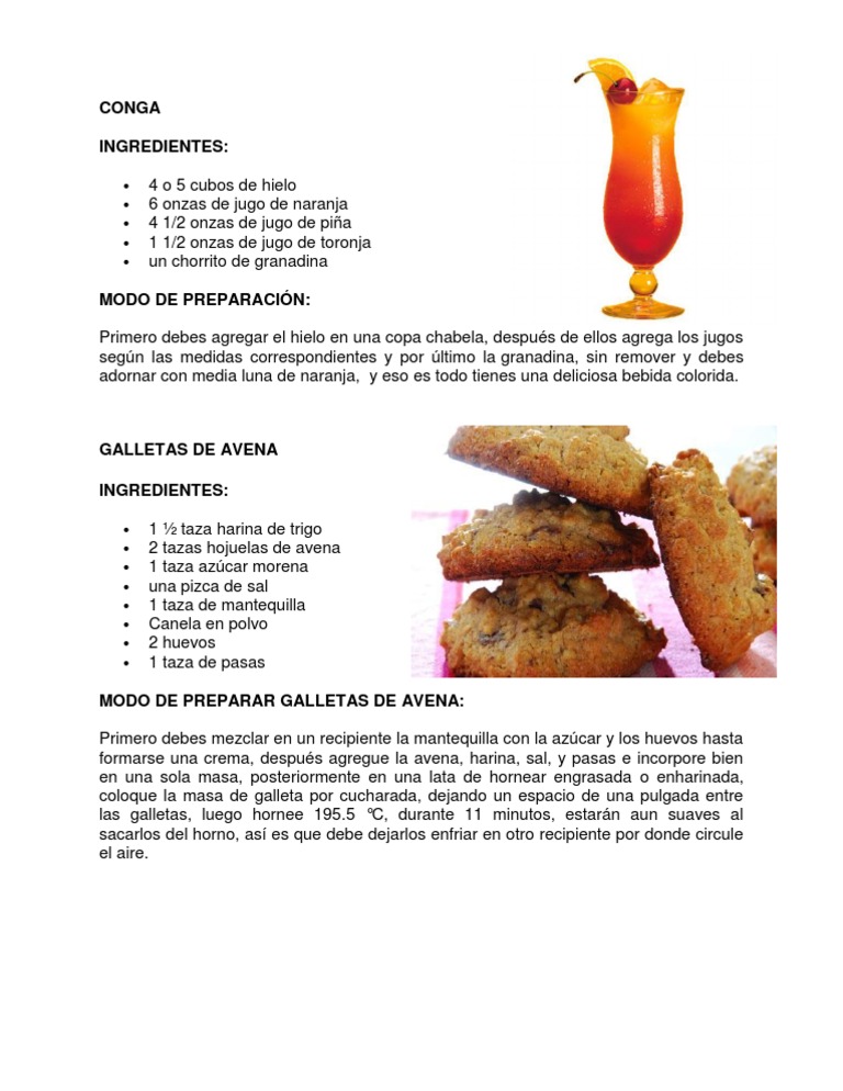 Top 31+ imagen receta de bebida conga Abzlocal.mx